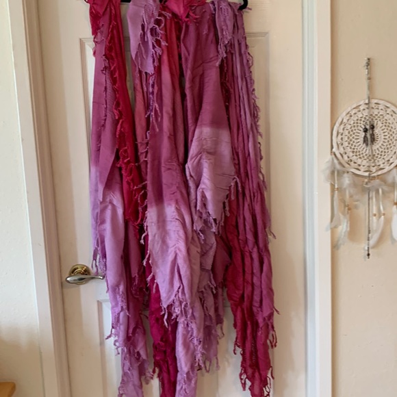 NWT Badgley Mischka ombré fringed Square scarf - Picture 1 of 3